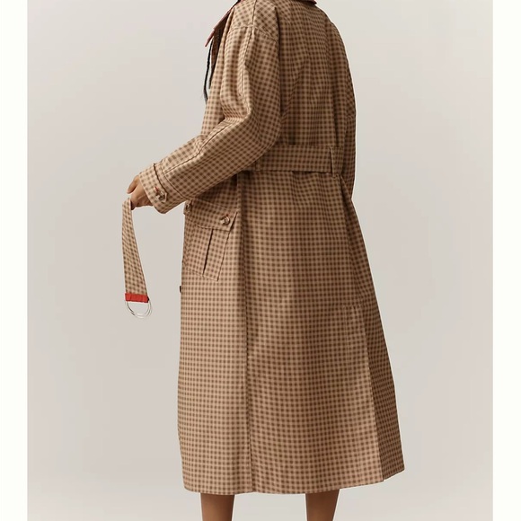 Damson Madder Anja Trench Coat Sz 2 - Picture 3 of 5